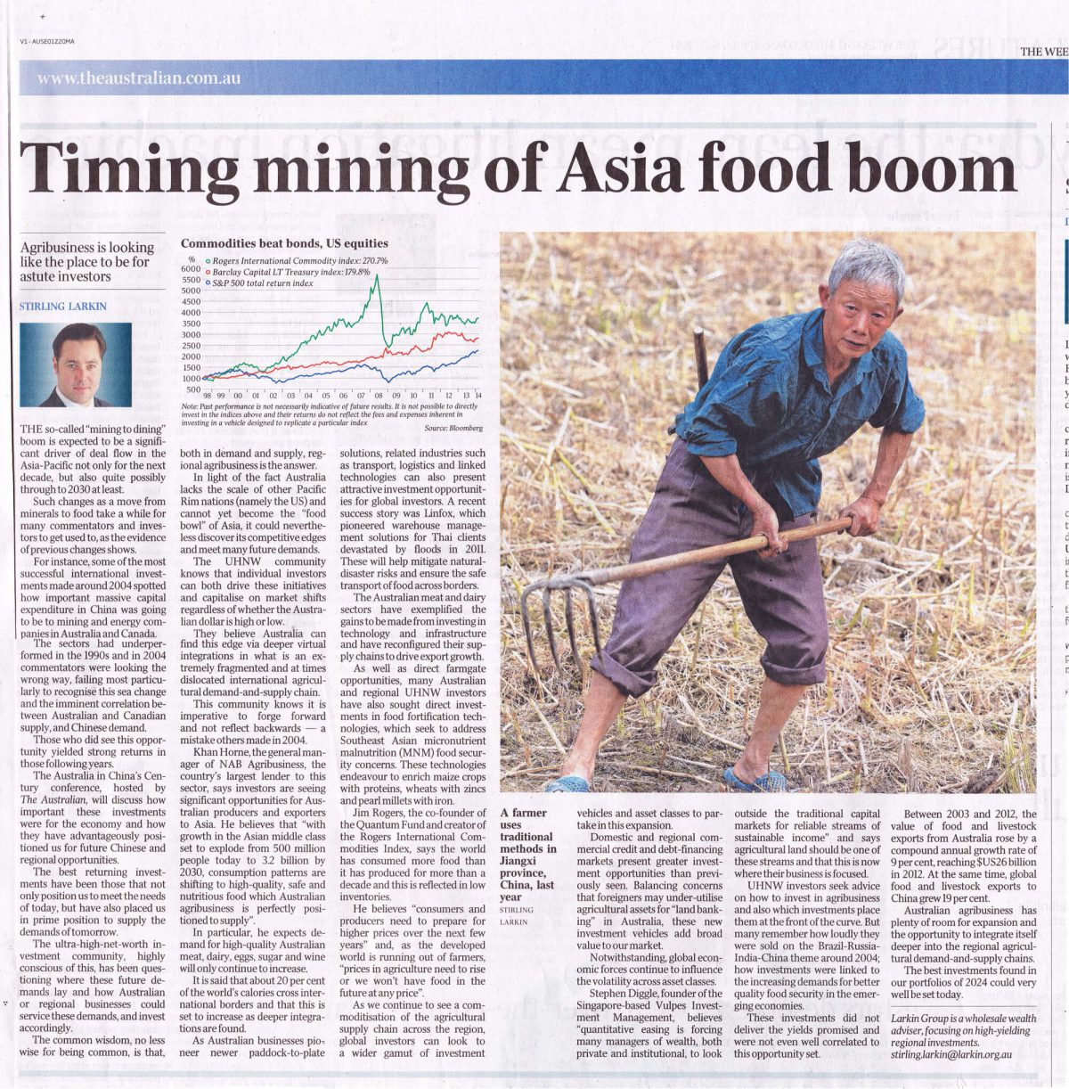 australian standfirst discusses mining and commodities in asia 2014 in the australian newspaper